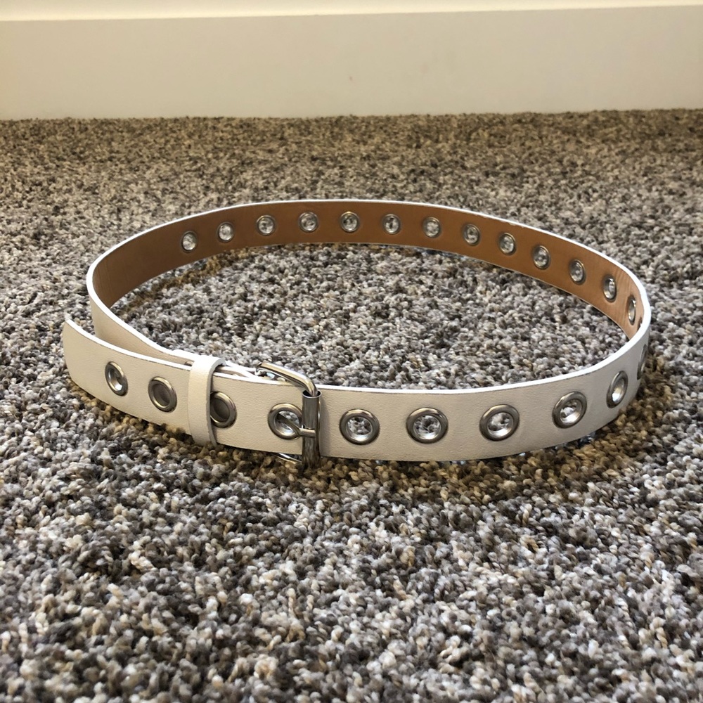 White trendy belt!!